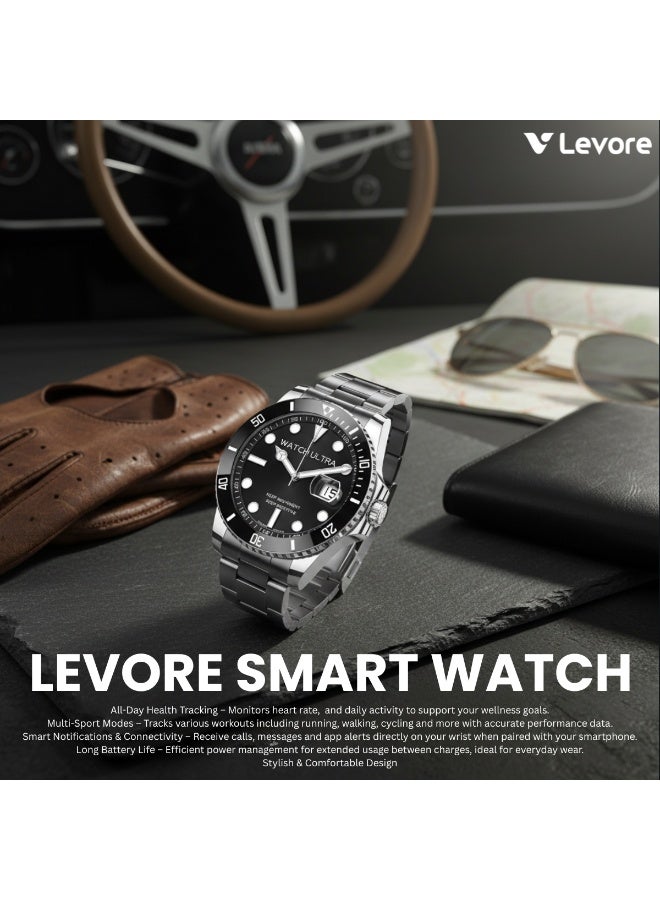 ليفور ساعة ليفور الذكية شاشة أموليد 1.43 بوصة LWS525-Black - Image 5